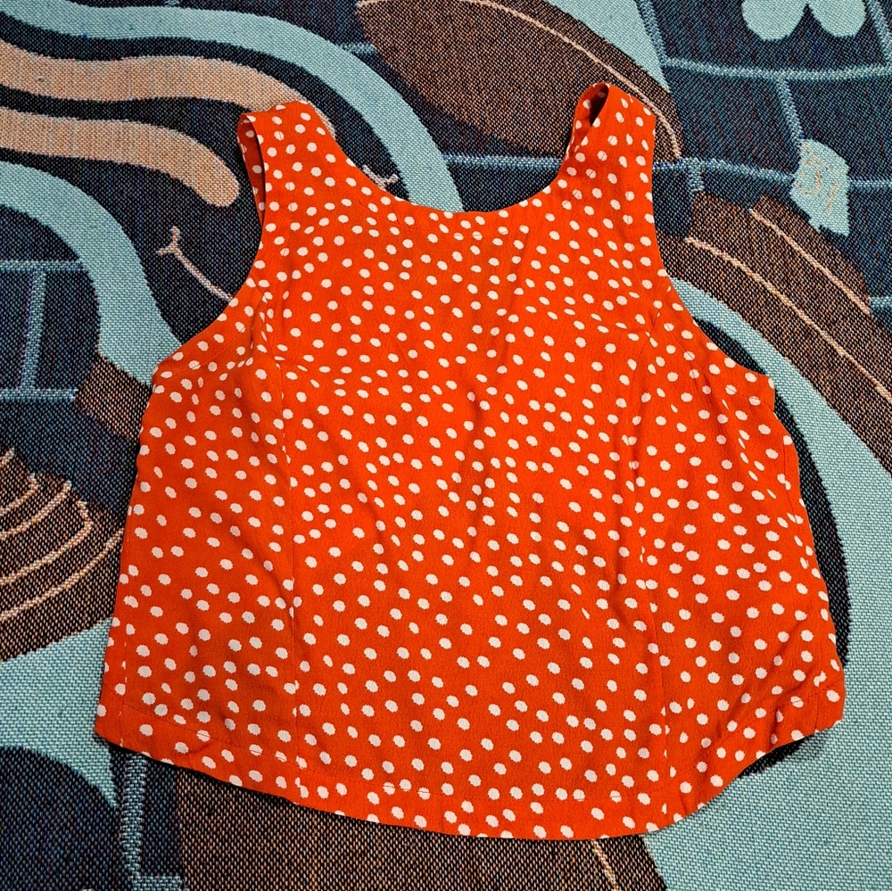 🌈RETRO CROPPED TANK TOP-S